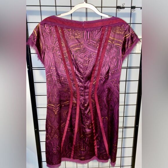 Nanette Lepore Silk Blend Plum Sheath Dress EUC - Picture 3 of 9